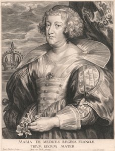 Marie de Medicis, Ranskan kuningatar, kolmen kuninkaan äiti tekijältä Paulus Pontius
