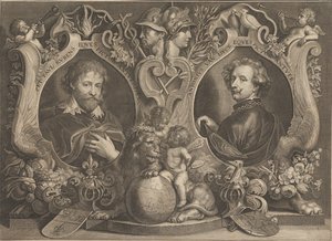 Paulus Pontius - Antonius Van Dyck Eques ja Peter Paul Rubens Eques - Google Art Project - Google Art Project tekijältä Paulus Pontius