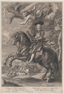Itävallan Cardinal-Infante Ferdinandin muotokuva hevosen selässä, n. 1640-53, n. 1640-53. tekijältä Paulus Pontius