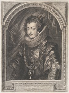 Muotokuva Elisabeth of Bourbonista, Espanjan kuningattaresta, 1632, 1632. tekijältä Paulus Pontius