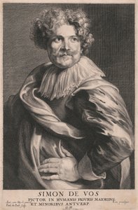 Simon de Vos, suurten ja pienten ihmishahmojen maalari, Antwerpen tekijältä Paulus Pontius