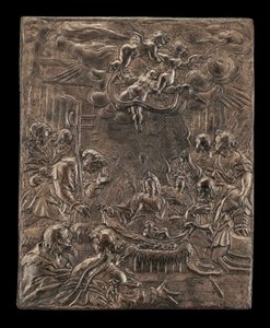 Paimenten palvonta, n. 15901600. tekijältä Paulus van Vianen
