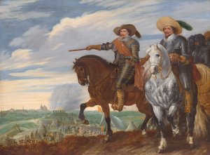 Fredrik Henrik ja Ernst Casimir Nassau-Dietzin Ernst Casimir Hertogenboschin piirityksessä.