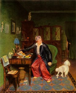 Aristokraatti syö aamiaista tai silkkiä vatsallaan, eikä sisällä mitään, 1849-1850, 1965.