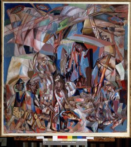 ""Kalastusvene"" (Kalastusvene) Pavel Nikolajevitš Filonovin (1883-1941) maalaus 1913-1914 Venäjän valtionmuseo, Pietari tekijältä Pawel Nikolajewitsch Filonow