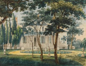 Maalaisasunto, mahdollisesti kenraali Moreaun maalaistalo Morrisvillessä..., 1811-ca. 1813.