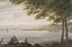Shad Fishermen Hudson-joen rannalla, 1811-n. 1813. tekijältä Pavel Petrovic Svin