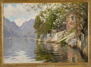 Kevätpäivä Luganojärvellä tekijältä Peder Monsted
