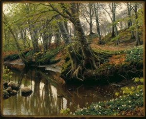 Frühlingstag am Waldesrand tekijältä Peder Monsted