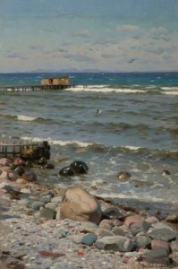 P.Mönsted, Am Strand tekijältä Peder Monsted