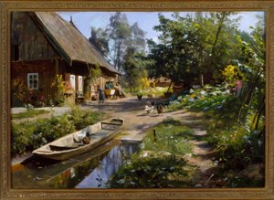 Sonniger Tag auf dem Lande