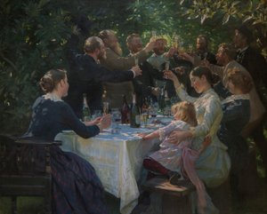 Hip, hip, hurraa!, 1888. tekijältä Peder Severin Krøyer