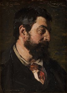 Muotokuva ranskalaisesta taidemaalarista Alfred Guillou