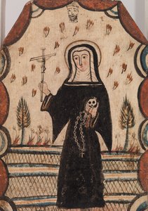 Saint Rita of Cascia, n. 1815 (vesipohjainen maali puulevylle)