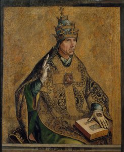 le Pape Gregoire Ier le Grand - Pyhä Gregorius Suuri - Berruguete, Pedro (1450-1503) - n. 1495 - Öljy puulle - 85,5x70 - Katalonian kansallinen taidemuseo, Barcelona tekijältä Pedro Berruguete