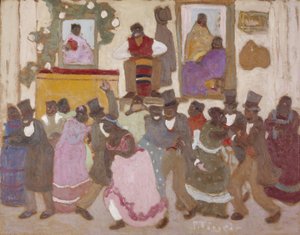Tanssivat ihmiset: 1920 (öljy kartongille).
