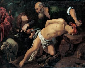 Iisakin uhri - Pedro Orrenten (1588-1645) maalaus, öljy kankaalle, noin 1615