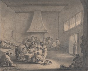Guardroom Scene, noin 1700.