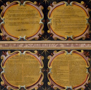 Kuvatekstit neljästä maalauksesta Valkoisen vuoren taistelusta, 7.–8. marraskuuta 1620, Pieter Snayers (1592–1667), säilytetty Santa Maria della Vittoriassa Roomassa tekijältä Peeter Snayers
