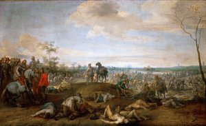 Scene de bataille, guerre de trente ans - Battlefield. Kohtaus Kolmikymmenvuotissodasta, Snayers, Pieter (1592-1667). Öljy kankaalle, ennen 1659. Mitat : 75x121 cm. Taidehistoriallinen museo, Vienne