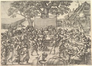 Talonpoikahäät, 1560. tekijältä Peeter van der Borcht