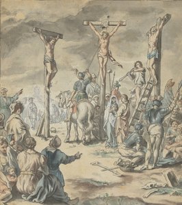 Kristuksen ristiinnaulitseminen, 1700-luvun loppu. tekijältä Pehr Hörberg