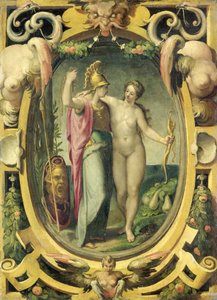 Venus ja Minerva tekijältä Pellegrino Tibaldi (circle of)