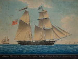 Dundeen kuunari Hermes saapuu Marseilleen tekijältä Pelligure Pelligure