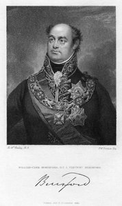 William Beresford, ensimmäinen varakreivi Beresford, brittiläinen sotilas ja poliitikko, 1830.