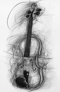 Viulu, 2005 (hiili paperille)