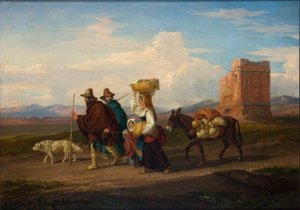 "Maisema hahmoineen ja raunioineen", 1837