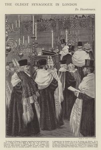 Espanjan ja Portugalin synagogan, Lontoon vanhimman synagogan (litho) 200-vuotisjuhla