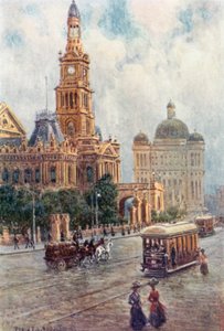 Kaupungintalo, Sydney (väri litho)