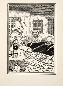 Immovable Fidelity, sarjasta A Hundred Anekdootes of Animals, pub. 1924 tekijältä Percy J. Billingshurst