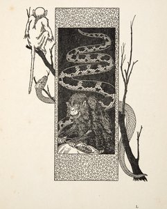 Monkey versus Snake, pubista A Hundred Anekdotes of Animals. 1924 tekijältä Percy J. Billingshurst