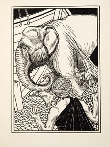 Noble Perseverance, sarjasta A Hundred Anekdootes of Animals, pub. 1924 tekijältä Percy J. Billingshurst