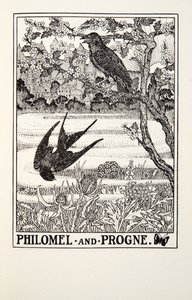Philomel ja Progne, teoksesta Fontainen tarut, pub. 1905