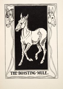 The Boasting Mule, julkaisusta A Hundred Fables of Aesop, pub.1903