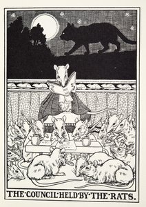 Rottien pitämä neuvosto, Fontaine Fables, pub. 1905