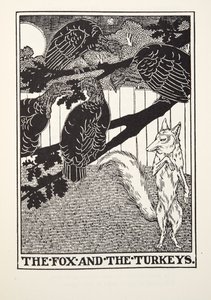 Kettu ja kalkkunat, Fontainen taruista, pub. 1905