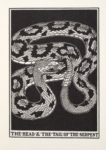The Head and Tail of the Serpent, Fontaine Fables, pub. 1905 (kaiverrus) tekijältä Percy J. Billingshurst