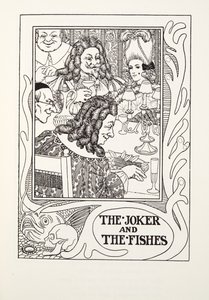 The Joker and the Fishes, Fontaine Fables, pub. 1905 (kaiverrus) tekijältä Percy J. Billingshurst