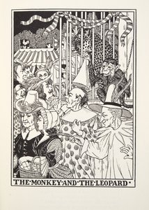 Apina ja leopardi, Fontainen taruista, pub. 1905
