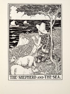 The Shepherd and The Sea, Fontaine Fables, pub. 1905 tekijältä Percy J. Billingshurst