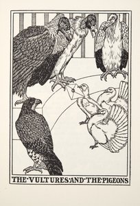 Korppikotkat ja kyyhkyset, Fontainen saduista, pub. 1905 tekijältä Percy J. Billingshurst