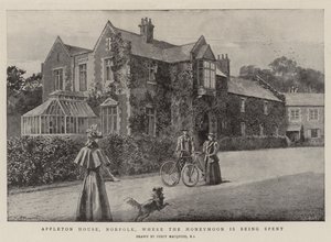 Appleton House, Norfolk, jossa häämatkaa vietetään tekijältä Percy Macquoid