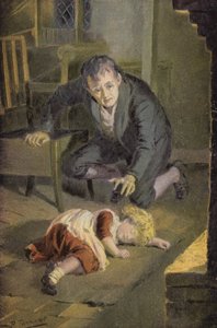 George Eliotin kuvitus Silas Marnerille (väri litho) tekijältä Percy Tarrant