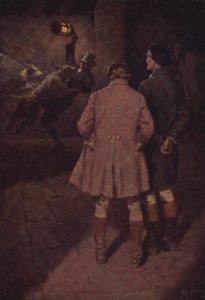 Emily Bronten kuvitus Wuthering Heightsille (värilitho) tekijältä Percy Tarrant