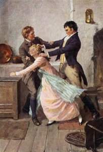 Emily Bronten kuvitus Wuthering Heightsille (värilitho)
