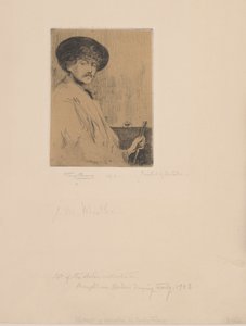 Whistlerin Harmaan sovituksen jälkeen: Taidemaalarin muotokuva, 1874. tekijältä Percy Thomas